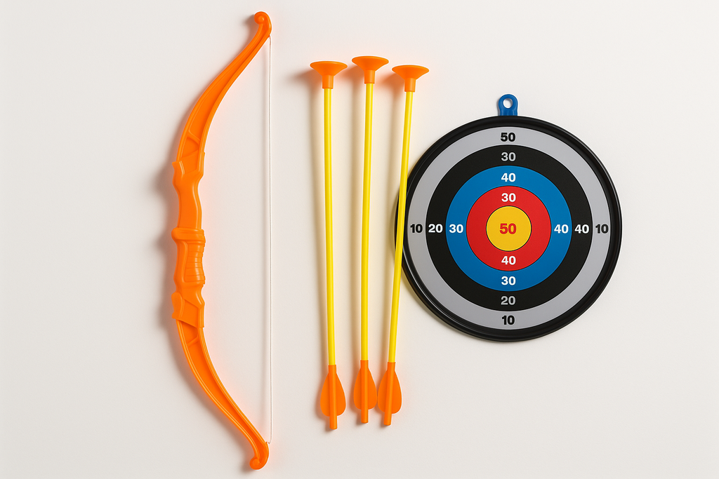 Kids Bow and Arrow Set - 52cm Archery Practice Toy with Target